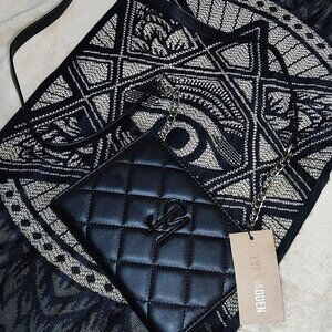 Steve Madden Black Quilted Crossbody Bag